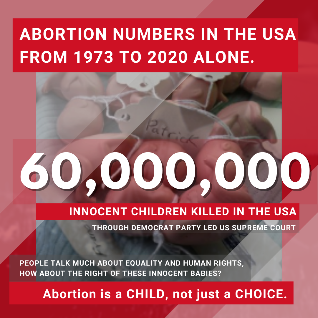 Democrat sponsored US abortions now 60M